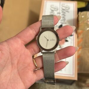 Skagen Denmark Silver Mesh Band Watch